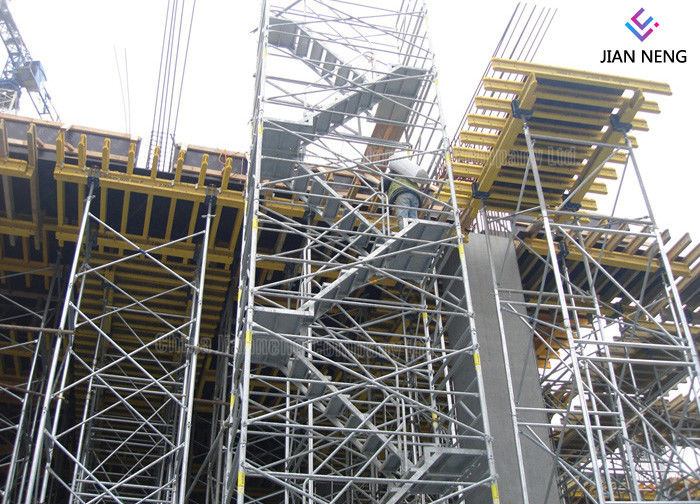 Η καυτή εμβύθιση γαλβάνισε Kwikstage/το Κ - πύργος σκαλοπατιών σκηνικού Cuplock με τη σκάλα ασφάλειας